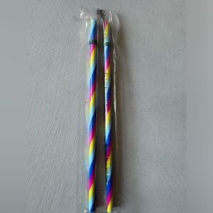 NWT Starbucks Rainbow Reusable Straws 2x